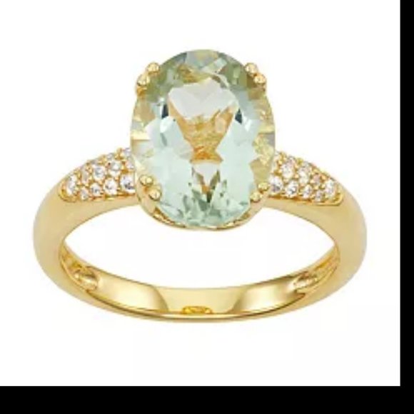 Green Quartz Ring - Picture 2 of 4